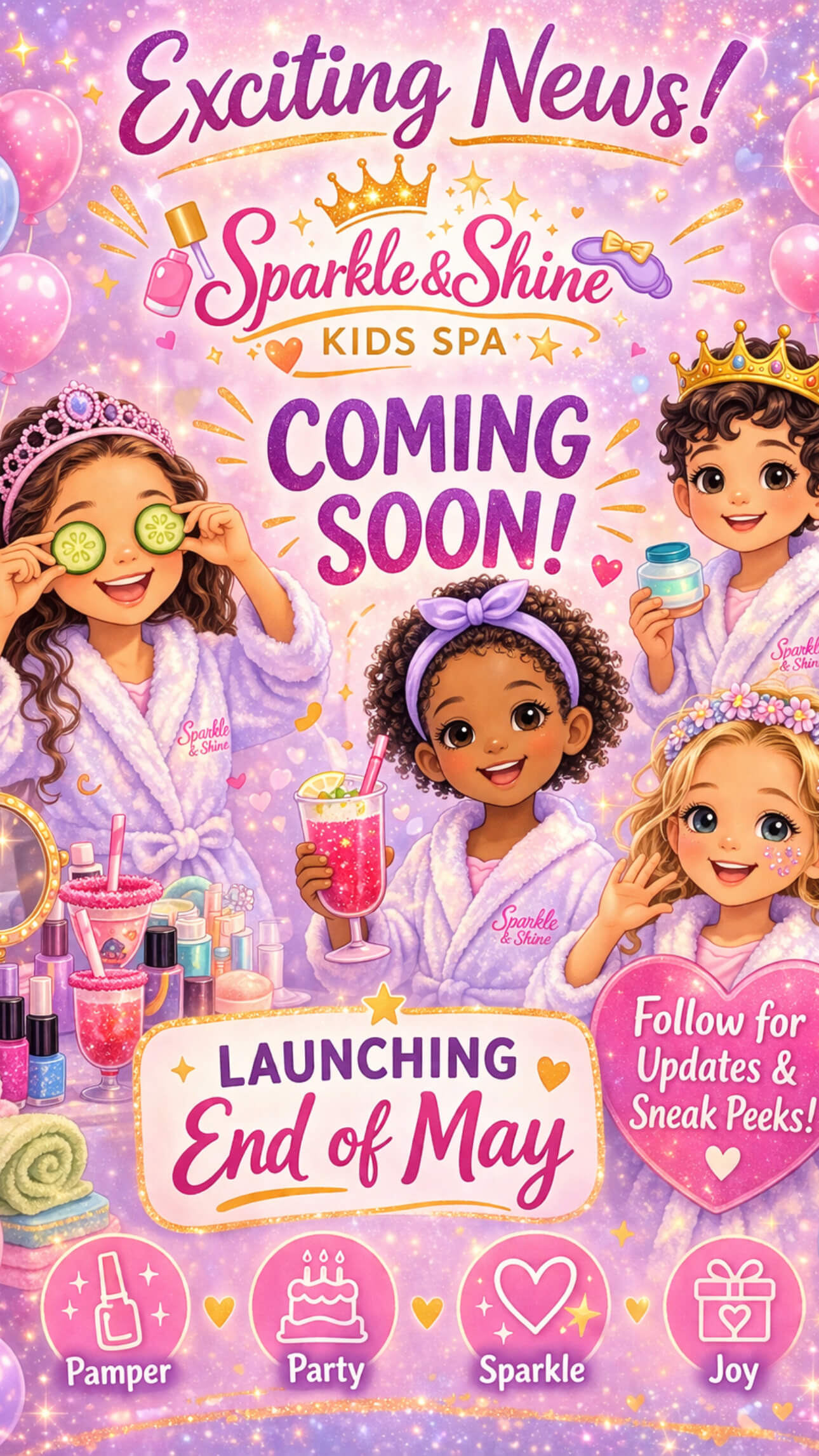 Sparkle & Shine Kids Spa — Coming Soon